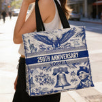 250th Anniversary - Personalized Independence Day/ 4th of July All-Over Print Canvas Tote Bag