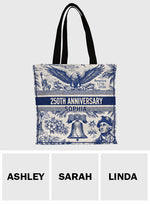 250th Anniversary - Personalized Independence Day/ 4th of July All-Over Print Canvas Tote Bag