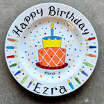 Birthday Gift - Personalized Birthday Ceramic Round Plate