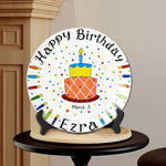 Birthday Gift - Personalized Birthday Ceramic Round Plate
