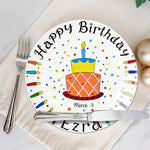 Birthday Gift - Personalized Birthday Ceramic Round Plate