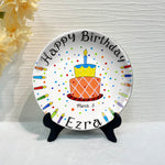 Birthday Gift - Personalized Birthday Ceramic Round Plate