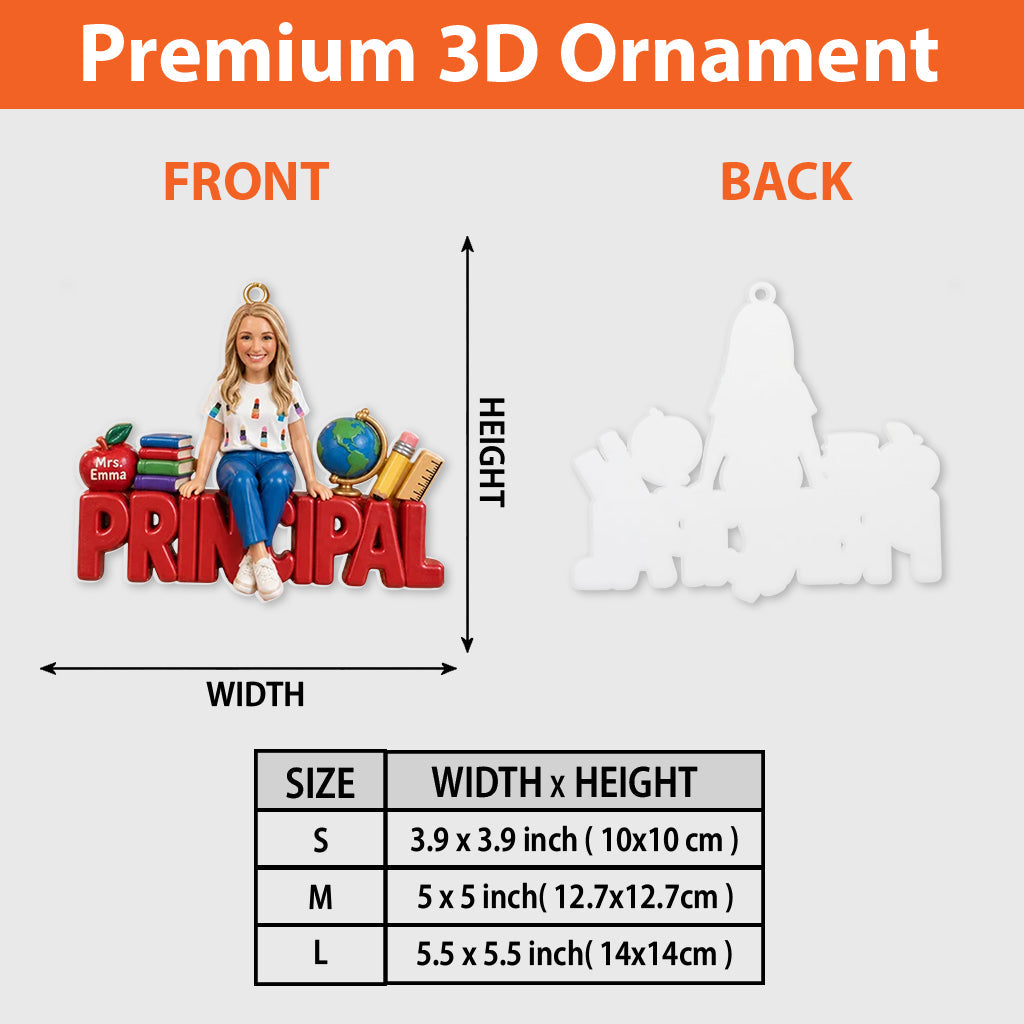Teacher Life - Personalized Teacher Premium 3D Ornament