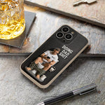 Doing Dad Shit - Personalized Father 3D Embossed Leather Phone Case