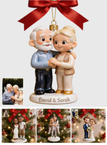 Merry Christmas - Personalized Couple Premium 3D Ornament