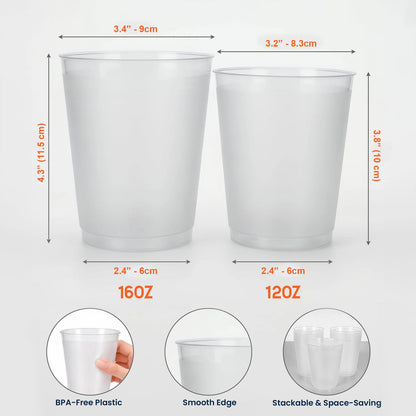 Together Forever - Personalized wedding anniversary Frosted Cup