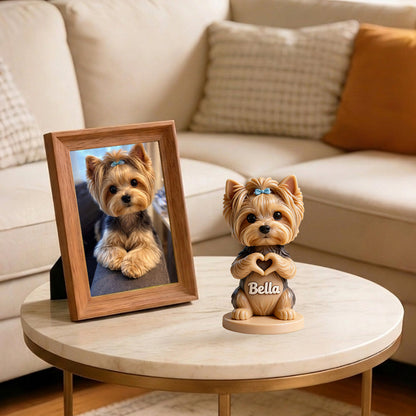 Custom Any Photo - Love My Pet - Personalized Dog Premium 3D Figurine