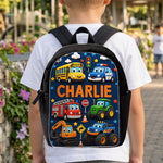 First Day of School, Back To School Gift - Personalized Kid Changeable Leather Patch Backpack