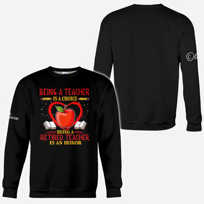 Back To School - Personalized Teacher All Over Shirt