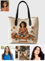 Life Is Better with Yarn - Personalized Crocheting Leather Bag
