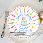 Birthday Gift - Personalized Birthday Ceramic Round Plate