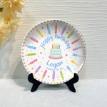 Birthday Gift - Personalized Birthday Ceramic Round Plate