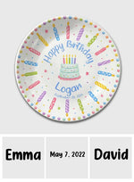 Birthday Gift - Personalized Birthday Ceramic Round Plate