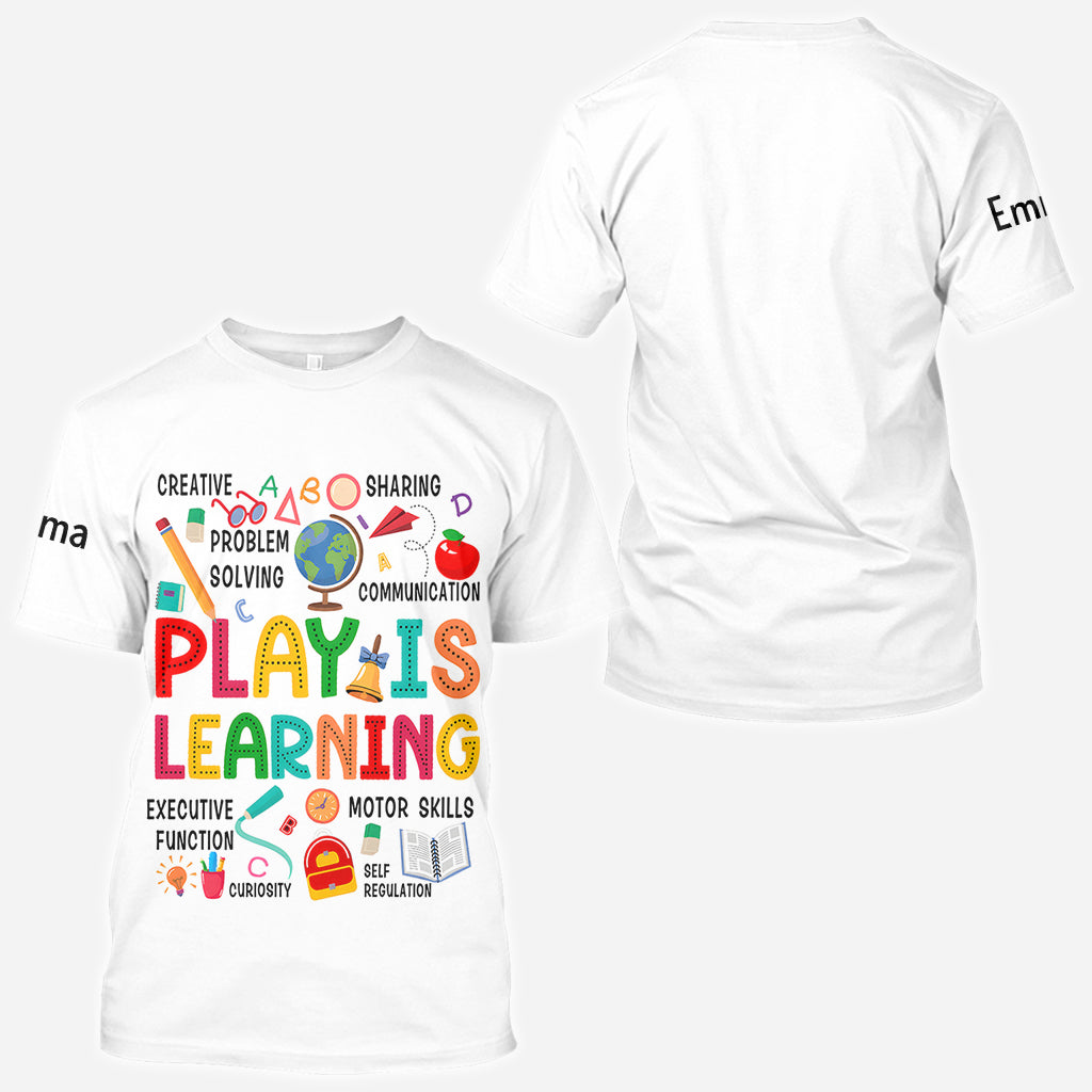 Back To School - Personalized Teacher All Over Shirt