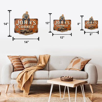 Garage Sign - Custom From Photo - Personalized Mechanic Cut Metal Sign