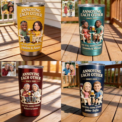 Everlasting Love - Personalized Couple Tumbler
