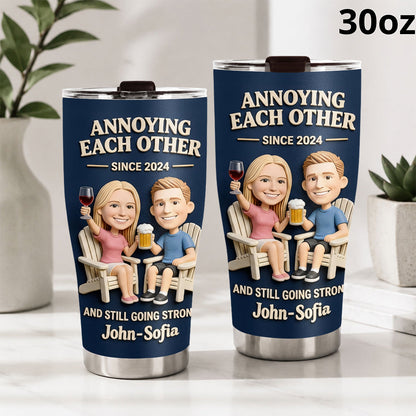 Everlasting Love - Personalized Couple Tumbler