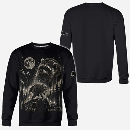 Vintage Jimothy Raccoon - Personalized Raccoon All Over Shirt