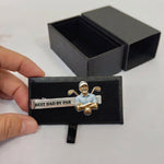 Custom Any Photo Best Gift For Dad/Grandpa - Personalized Golf Tie Clip