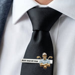 Custom Any Photo Best Gift For Dad/Grandpa - Personalized Golf Tie Clip
