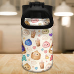 Cute & Fun Dumpling Alphabet For Kid - Personalized Kid Kids Water Bottle