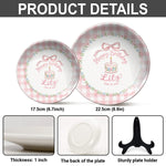 Birthday Gift - Personalized Birthday Ceramic Round Plate