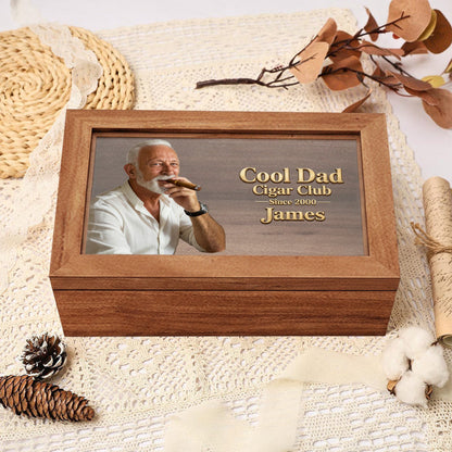 Cool Dad - Personalized Father Wooden Box