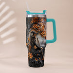 It's Time - Personalized Witch Tumbler With Plush Charm