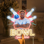 Custom From Any Photo - Personalized Bowling Neon LED Light Sign