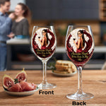 Awesome People Were Born In - Personalized Wine Wine Glass With Long Stem