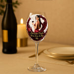 Awesome People Were Born In - Personalized Wine Wine Glass With Long Stem