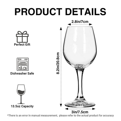 Awesome People Were Born In - Personalized Wine Wine Glass With Long Stem
