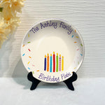 Happy Birthday - Personalized Birthday Ceramic Round Plate