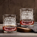 Happy Birthday - Personalized Birthday Whiskey Glass