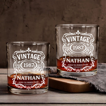 Happy Birthday - Personalized Birthday Whiskey Glass