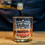 Happy Birthday - Personalized Birthday Whiskey Glass