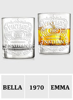 Happy Birthday - Personalized Birthday Whiskey Glass