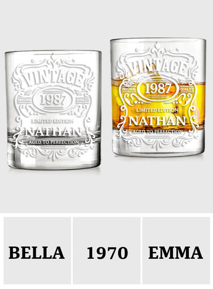 Happy Birthday - Personalized Birthday Whiskey Glass