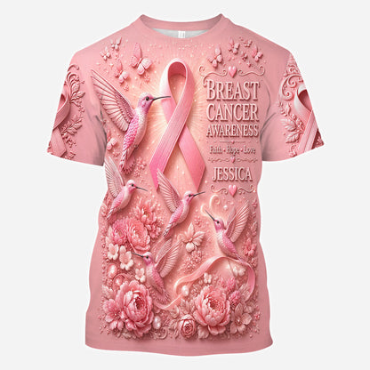 Breast Cancer Awareness - Personalized Breast Cancer Awareness All Over Shirt