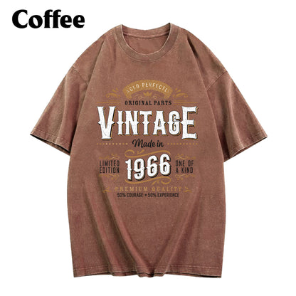 Birthday Gift - Personalized Birthday Washed T-Shirt