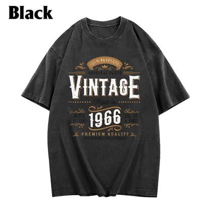 Birthday Gift - Personalized Birthday Washed T-Shirt