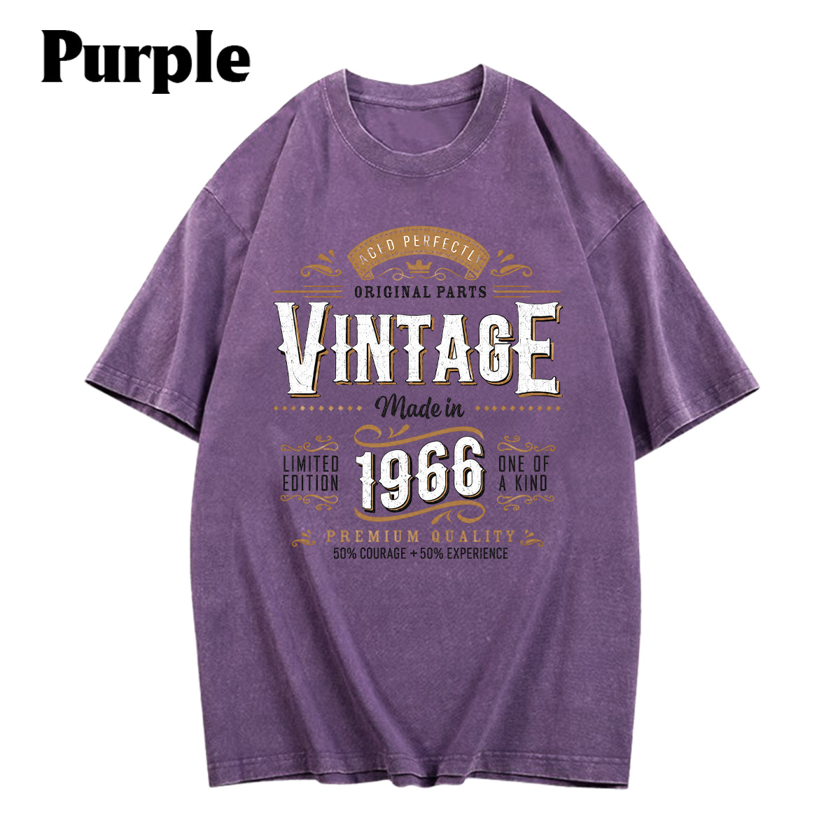 Birthday Gift - Personalized Birthday Washed T-Shirt