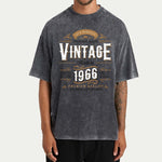 Birthday Gift - Personalized Birthday Washed T-Shirt