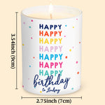 Happy Birthday - Personalized Birthday Candle With Wooden Lid