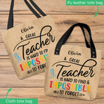 Back To School - Personalized Teacher Tote Bag