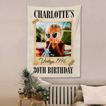 Birthday Gift - Personalized Birthday Wall Tapestry