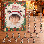 24 Days Of Christmas Joy - Personalized Kid Advent Calendar With 3D Collectibles