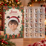 24 Days Of Christmas Joy - Personalized Kid Advent Calendar With 3D Collectibles