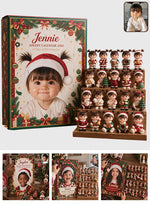 24 Days Of Christmas Joy - Personalized Kid Advent Calendar With 3D Collectibles