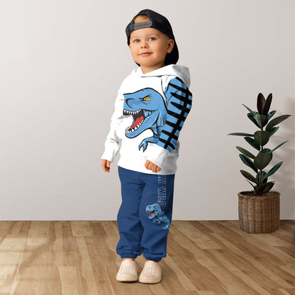 Love Dinosaurs - Personalized Kid Hoodie & Kid Jogger Sweatpants